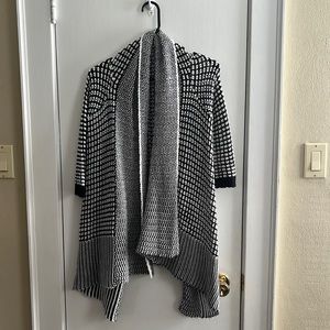 Black and white cardigan